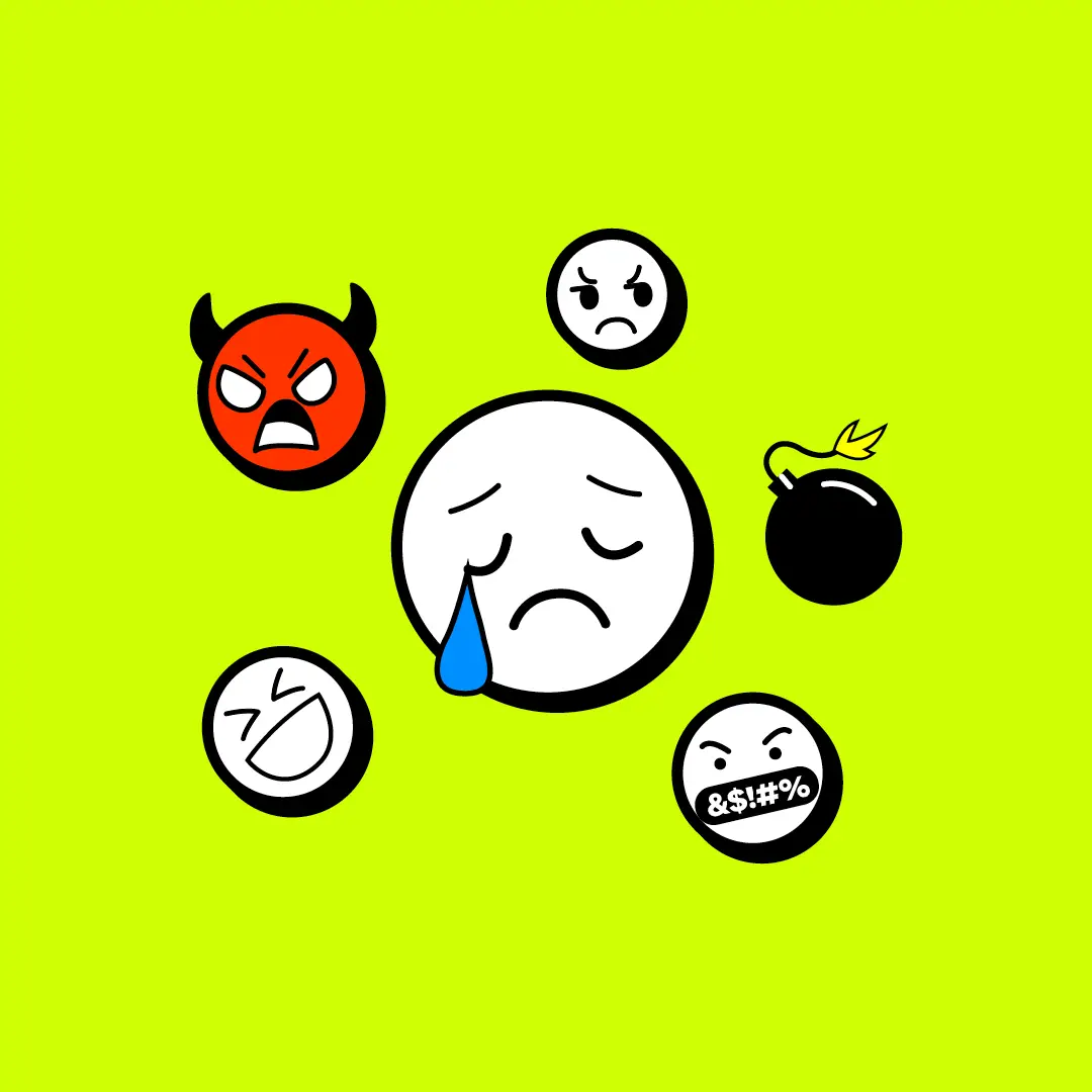 mehrere Emojis im Look der Kampagne