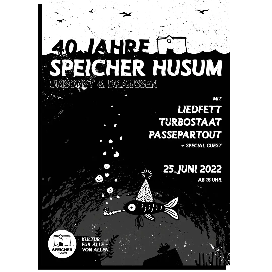 Poster f&uuml;r 40 Jahre Speicher Husum